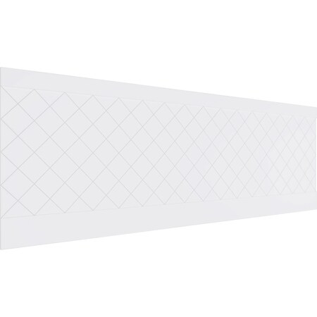 Ekena Millwork 32"H x 94 1/2"W Checkerboard PVC Wainscot Paneling Kit WPK32X94CBD